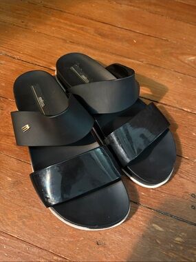 Melissa Cosmic PVC Open Toe Double Band Slip On Sandal Womens 8